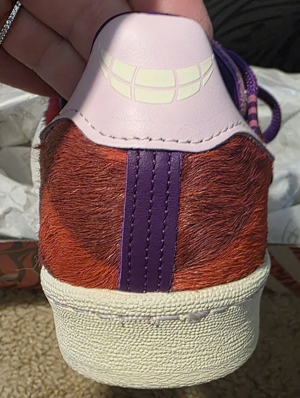DISNEY ADIDAS CAMPUS 80S CHESHIRE CAT GX2026 SEMI POLAR PINK GLOW PURPLE ALICE